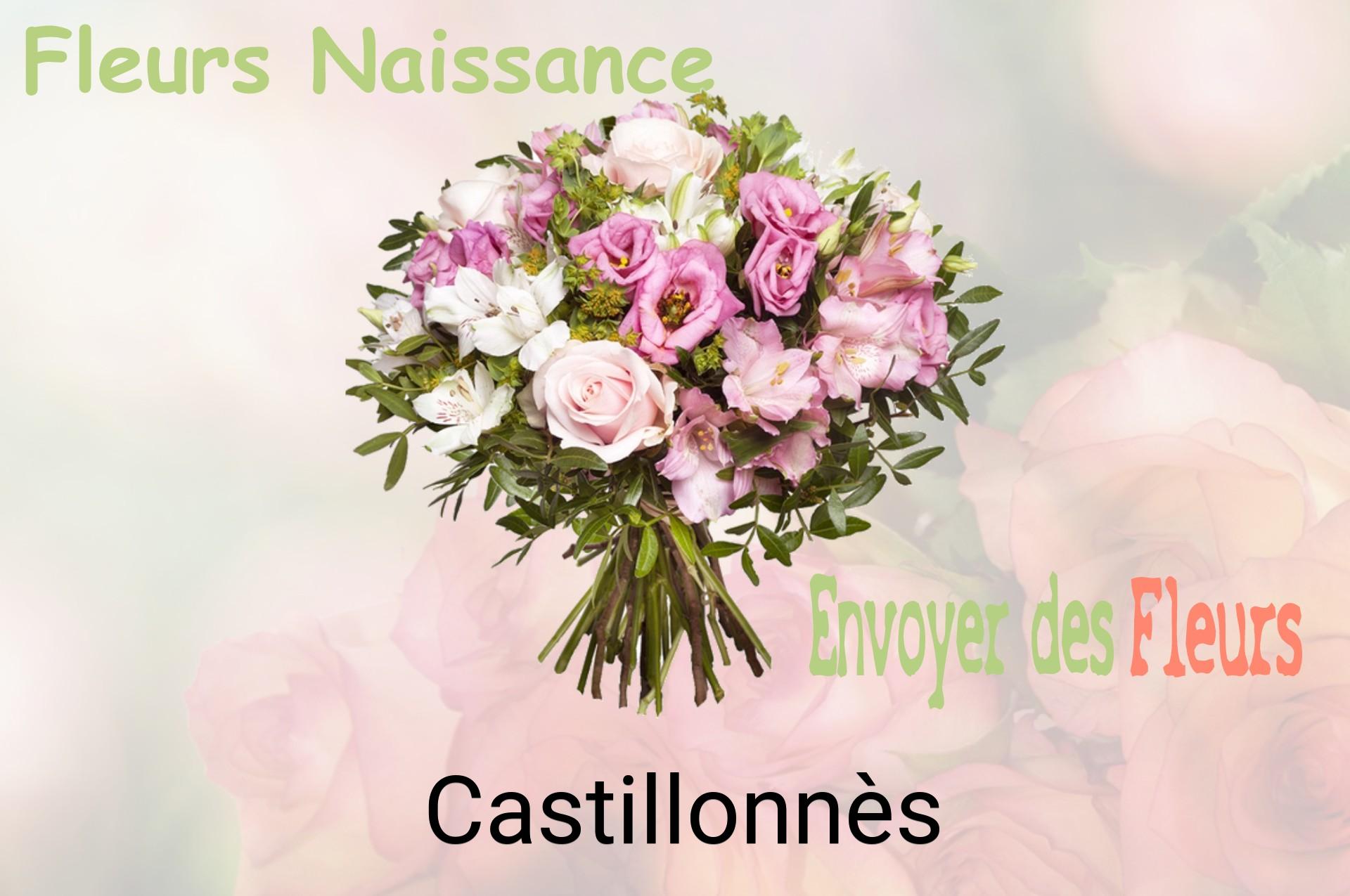 Bouquet de fleurs de naissance livré à Castillonnès